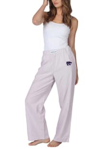 K-State Wildcats Womens Purple Striped Loungewear Sleep Pants