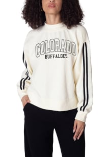 Colorado Buffaloes Womens White Varsity Crew Sweatshirt