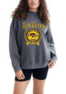 Iowa Hawkeyes Womens Black Nantucket Crew Sweatshirt