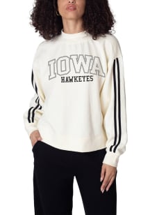 Iowa Hawkeyes Womens White Varsity Crew Sweatshirt