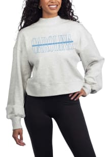 North Carolina Tar Heels Womens Ash Hailey Crew Sweatshirt