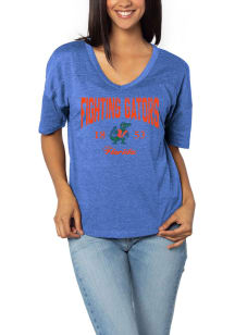 Florida Gators Womens Blue Happy Short Sleeve T-Shirt