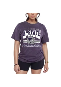K-State Wildcats Womens Purple Heritage Short Sleeve T-Shirt