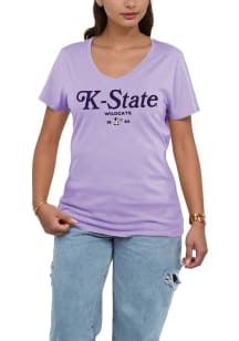 K-State Wildcats Womens Purple Laguna Short Sleeve T-Shirt