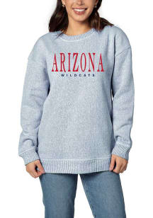 Arizona Wildcats Womens Navy Blue Warm Up Crew Sweatshirt