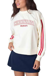 Cincinnati Bearcats Womens White Varsity Crew Sweatshirt