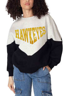 Iowa Hawkeyes Womens Grey Heritage Crew Sweatshirt