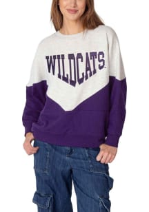 K-State Wildcats Womens Grey Heritage Crew Sweatshirt