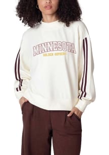 Minnesota Golden Gophers Womens White Varsity Crew Sweatshirt