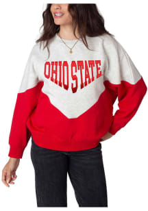 Ohio State Buckeyes Womens Grey Heritage Crew Sweatshirt
