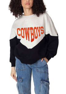 Oklahoma State Cowboys Womens Grey Heritage Crew Sweatshirt