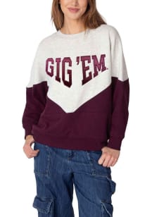 Texas A&M Aggies Womens Grey Heritage Crew Sweatshirt