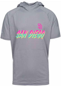 Levelwear San Diego Padres Grey City Connect Phase Short Sleeve Hoods