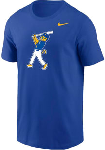Nike Pitt Panthers Blue Baseball Homerun Roc Core Short Sleeve T Shirt