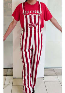 Indiana Hoosiers Mens Crimson Striped Overalls