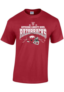 Arkansas Razorbacks Cardinal 2024 Liberty Bowl Bound Short Sleeve T Shirt