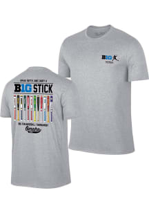 Big Ten Grey 2026 Big Ten Baseball Tournament Short Sleeve T Shirt