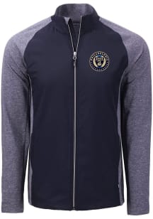 Cutter and Buck Philadelphia Union Mens Navy Blue Adapt Eco Medium Weight Jacket