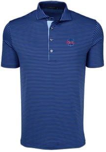 Greyson Philadelphia Phillies Mens Blue Quogue Short Sleeve Fashion Polo