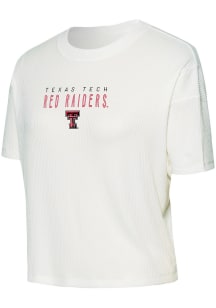 Concepts Sport Texas Tech Red Raiders Womens White Flowy Short Sleeve T-Shirt