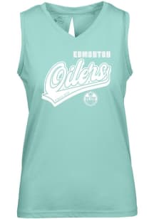 Levelwear Edmonton Oilers Womens Green Verve Paisley Tank Top