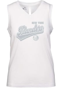 Levelwear New York Islanders Womens White Verve Paisley Tank Top
