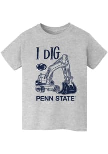 Vive La Fete Penn State Nittany Lions Youth Grey Excavator Short Sleeve T-Shirt