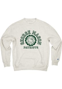 Blue 84 George Mason University Womens Oatmeal Hello Kitty School Rule Crew Sweatshirt