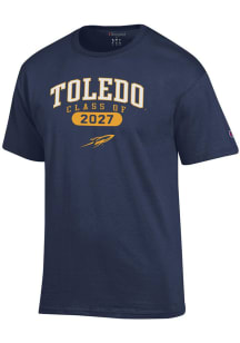 Champion Toledo Rockets Navy Blue Pill Class of 2027 Jersey Short Sleeve T Shirt