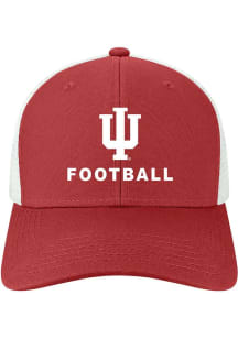 Indiana Hoosiers Football Mid Pro Trucker Adjustable Hat - Red