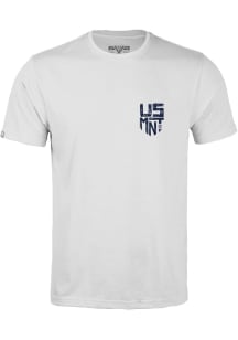 Levelwear USMNT White Stacked Richmond Short Sleeve T Shirt