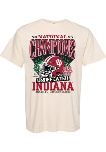 Something Inked Indiana Hoosiers Ivory 2025 College Football National Champions Laurels Short Slee..