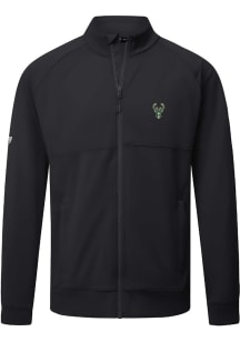 Levelwear Milwaukee Bucks Mens Black Form Embroidered Long Sleeve Zip