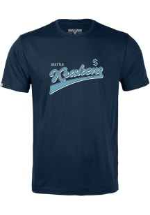 Levelwear Seattle Kraken Navy Blue Richmond Vintage Short Sleeve T Shirt