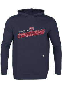 Levelwear Montreal Canadiens Mens Navy Blue Relay Long Sleeve Hoodie