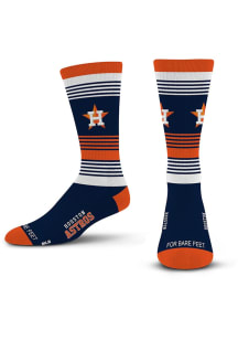 Houston Astros Navy Blue Ombre Stripe Youth Crew Socks