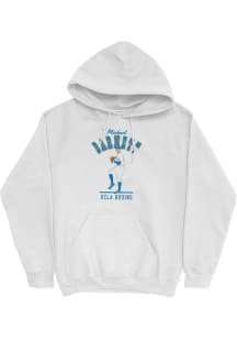Michael Barnett Campus Ink UCLA Bruins Youth Illustrated Long Sleeve Player Hoodie White