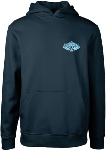 Levelwear Seattle Kraken Youth Navy Blue Podium Jr Club Patch Long Sleeve Hoodie