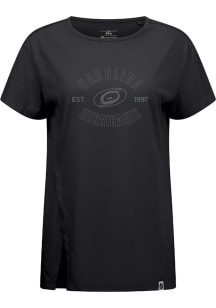 Levelwear Carolina Hurricanes Womens Black Influx Abyssal Short Sleeve T-Shirt