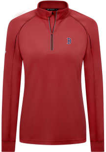 Levelwear Boston Red Sox Womens Red Kinetic Qtr Zip