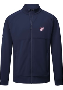 Levelwear Washington Nationals Mens Navy Blue Form Long Sleeve Full Zip Jacket