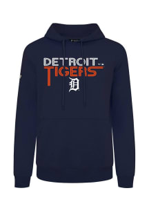 Levelwear Detroit Tigers Mens Navy Blue Podium Lanes Long Sleeve Hoodie