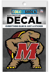 Maryland Terrapins Mascot Auto Decal - Red