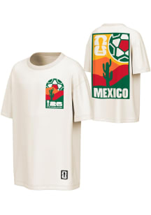 Mexico National Team White World Cup 26 Post Card Short Sleeve T Shirt