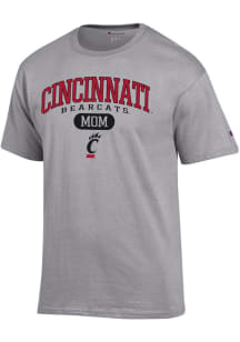 Champion Cincinnati Bearcats Grey Pill Box Mom Jersey Short Sleeve T Shirt