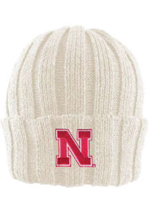 LogoFit Nebraska Cornhuskers Ivory Watchman Womens Knit Hat