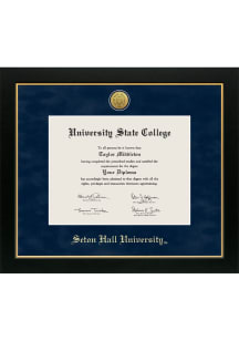 Seton Hall Pirates Medallion Manchester Diploma Frame - Navy Blue