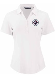 Cutter and Buck New England Revolution Womens White Forge Eco Polo Short Sleeve Polo Shirt
