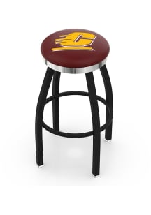 Central Michigan Chippewas Chrome Seat Pub Stool - Black