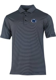 Columbia Penn State Nittany Lions Mens Navy Blue Heat Seal Double Hit Short Sleeve Polo